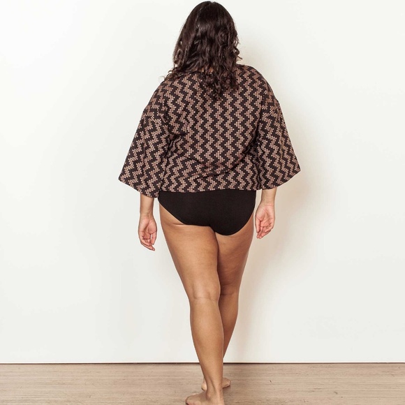 Ace&Jig Play top in Black Herringbone, size XS - Picture 2 of 5